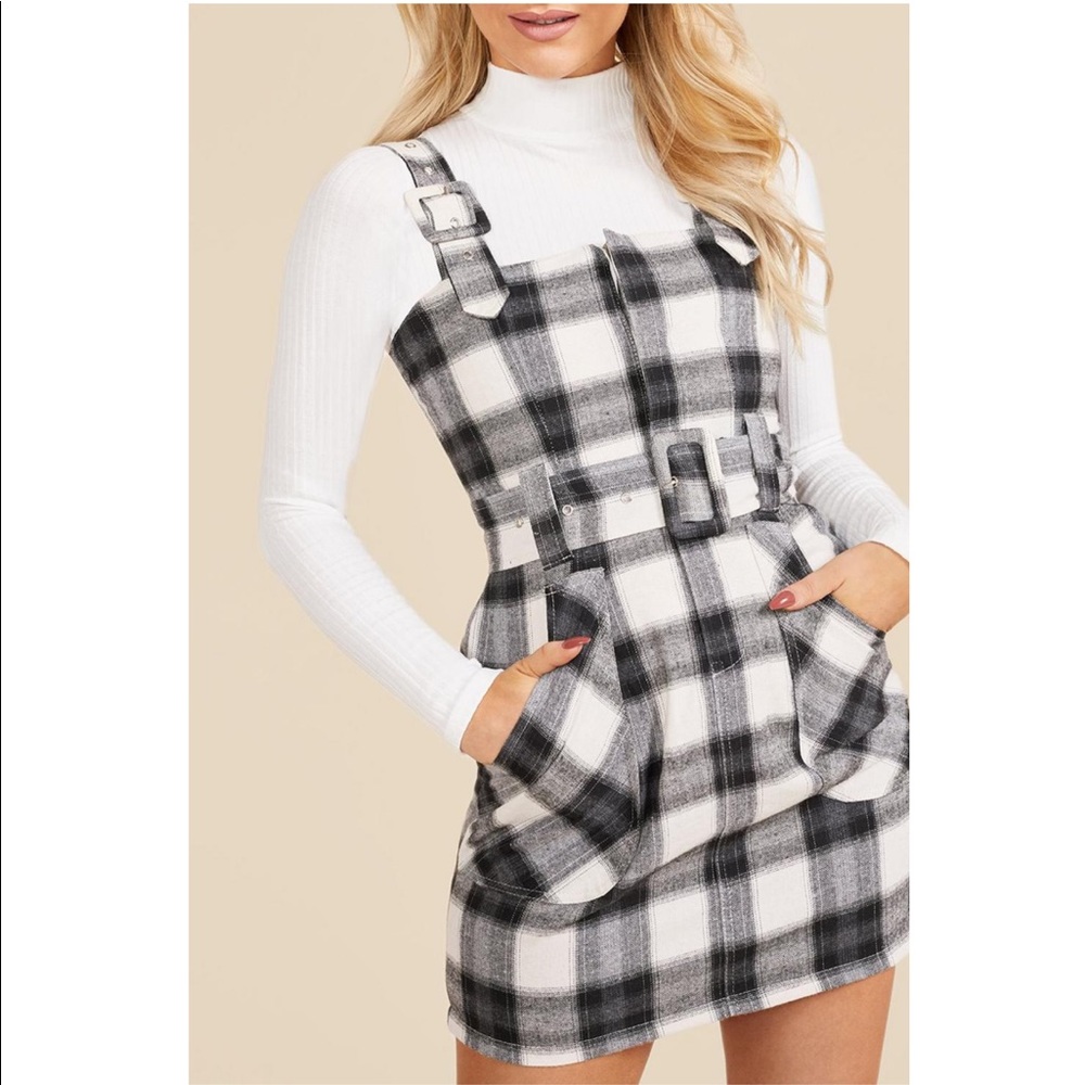 Stripped Buckle Dress